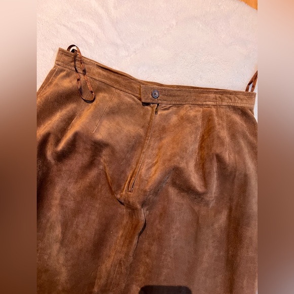 Charter Club Full Length Leather Skirt - Picture 4 of 5